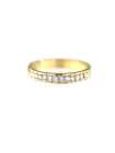 Yellow gold ring with diamonds DGBR08-01 