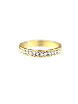 Yellow gold ring with diamonds DGBR08-01