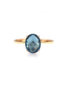 Rose gold quartz ring DRA01-02