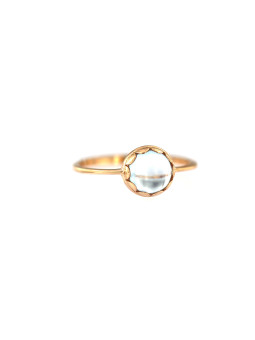 Rose gold quartz ring DRA01-03