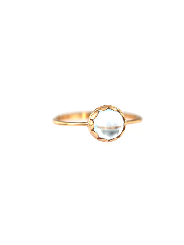 Rose gold quartz ring DRA01-03