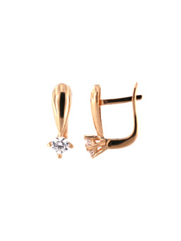 Rose gold zirconia earrings BRA04-02-41
