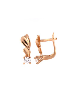 Rose gold zirconia earrings BRA04-02-42