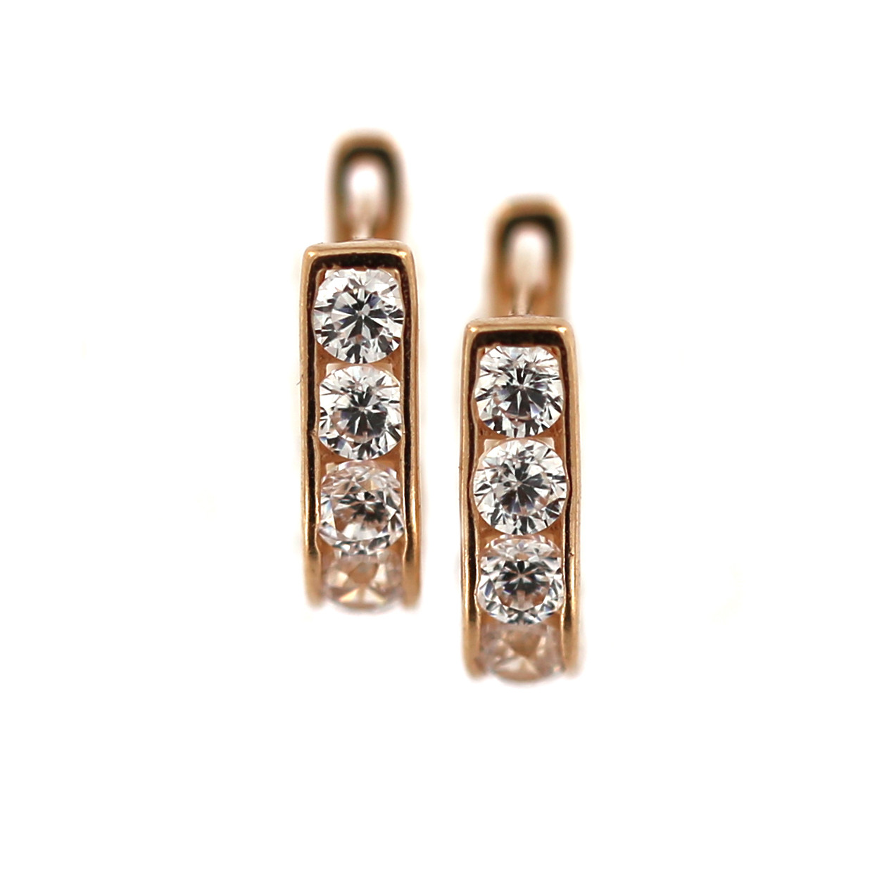 Rose gold kids earrings BRA09-01-03