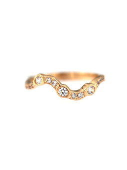 Rose gold zirconia ring DRAM03-07