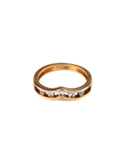 Auksinis žiedas su cirkoniais DRAM03-10