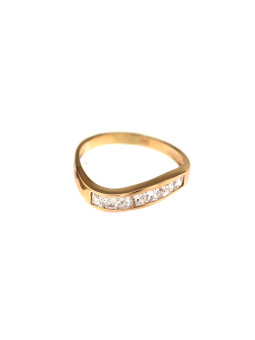 Auksinis žiedas su cirkoniais DRAM03-12
