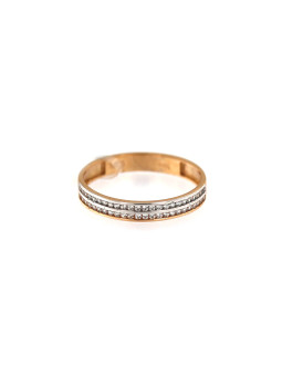 Auksinis žiedas su cirkoniais DRAM04-04