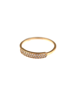 Auksinis žiedas su cirkoniais DRAM05-06