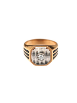 Rose gold men ring DRV03-01