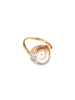 Rose gold pearl ring DRP01-04
