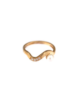 Rose gold pearl ring DRP03-03