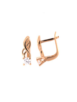 Rose gold zirconia earrings BRA04-02-39