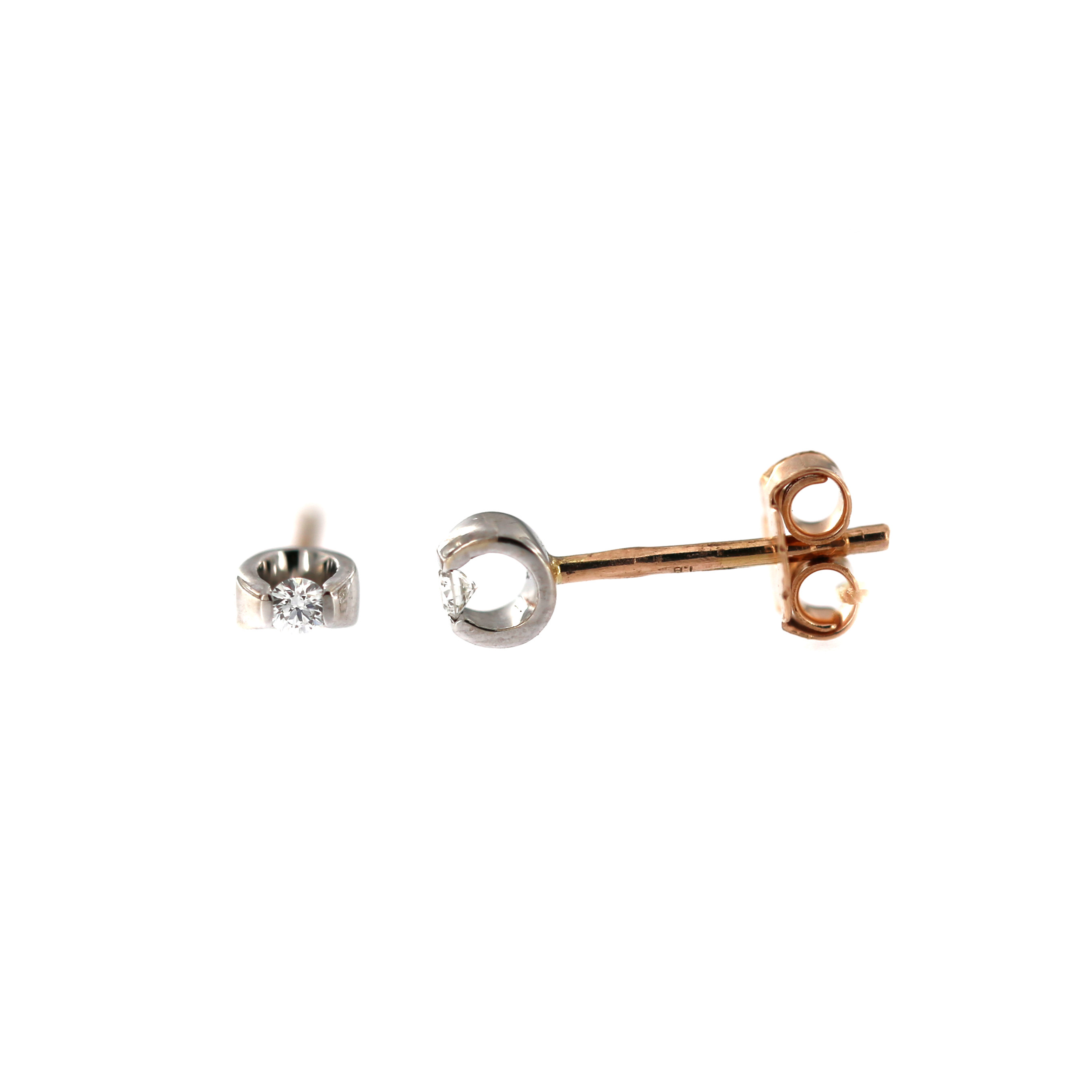 Rose gold diamond earrings BRBR01-06-01-1