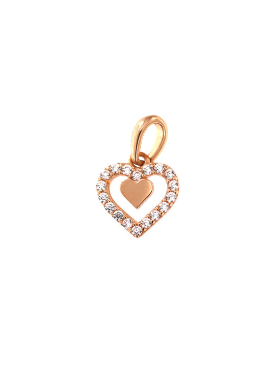 Rose gold heart pendant ARS02-34