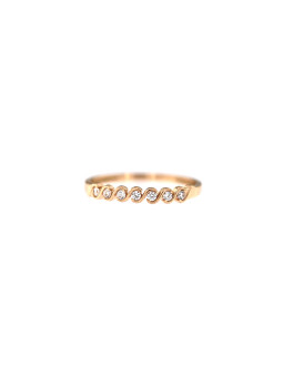 Auksinis žiedas su cirkoniais DRAM03-14