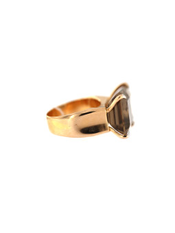 Rose gold quartz ring DRA10-03