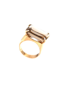 Rose gold quartz ring DRA10-03