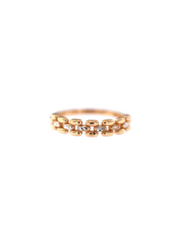 Rose gold ring DRB03-16 16 MM