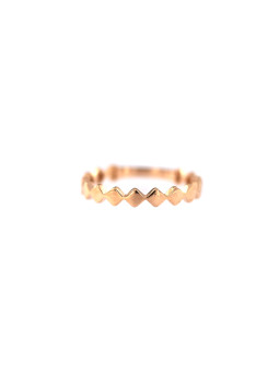 Rose gold ring DRB03-17 15.5 MM