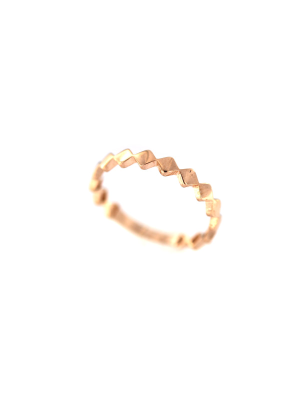 Rose gold ring DRB03-17 15.5 MM