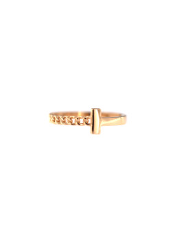 Rose gold ring DRB03-22 16.5MM