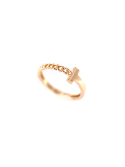Rose gold ring DRB03-22 16.5MM