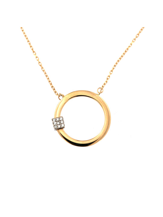 Rose gold pendant necklace CPR31-01