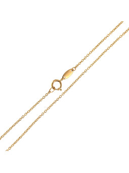 Yellow gold chain CGCAB7-0.90MM 38 CM