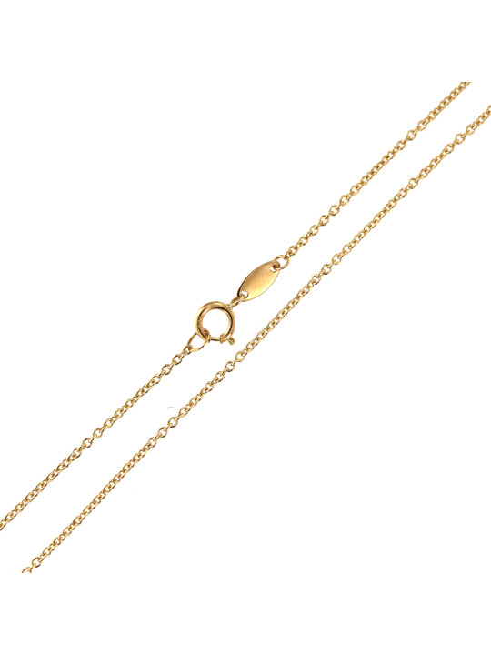 Yellow gold chain CGCAB7-0.90MM 38 CM