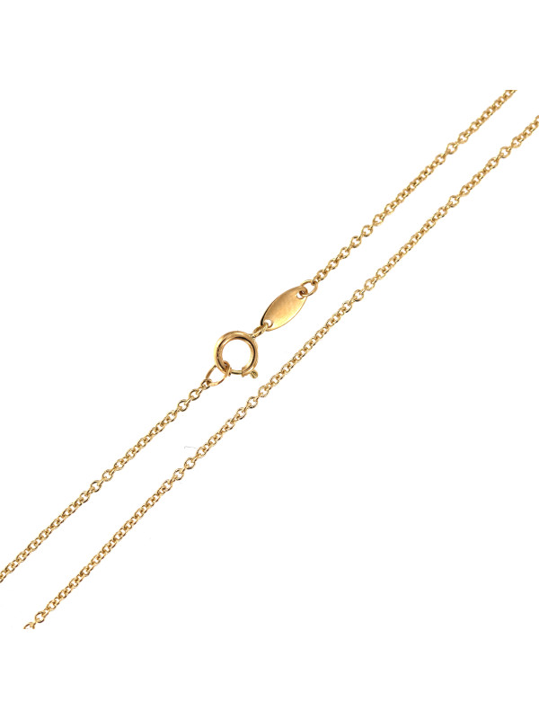 Yellow gold chain CGCAB7-0.90MM 38 CM