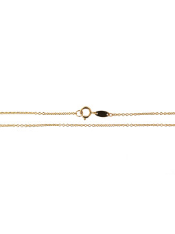 Yellow gold chain CGCAB7-0.90MM 38 CM