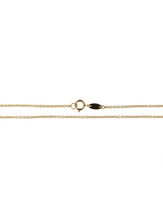 Yellow gold chain CGCAB7-0.90MM 38 CM