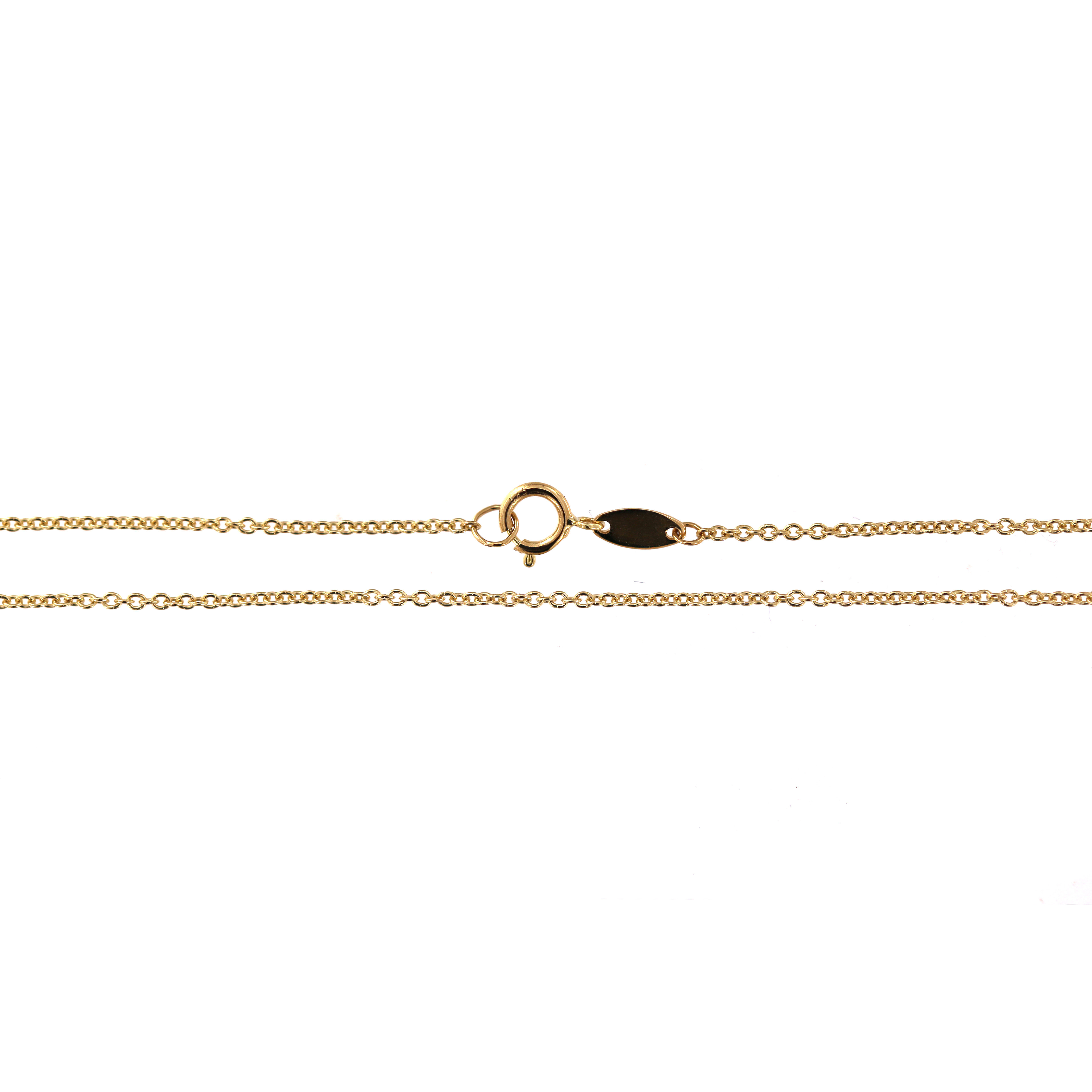 Yellow gold chain CGCAB7-0.90MM 38 CM
