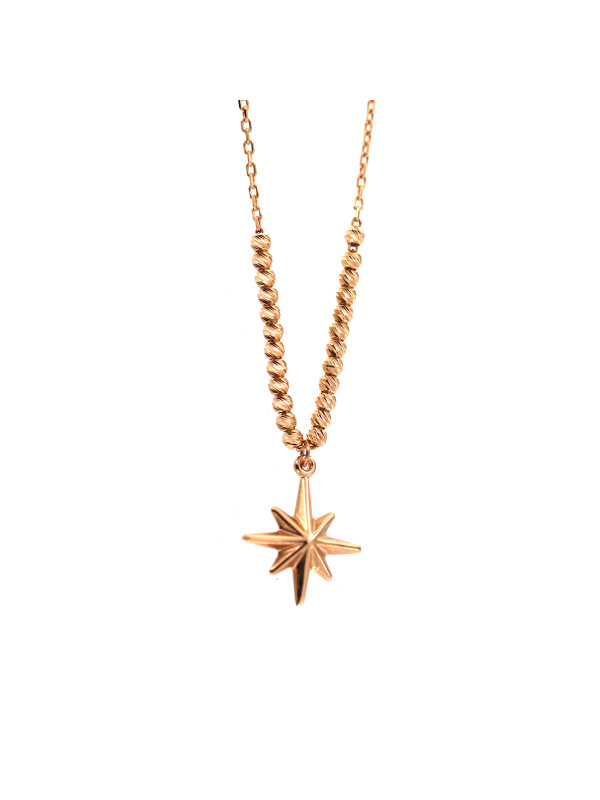 Rose gold pendant necklace CPR39-01 40/45CM