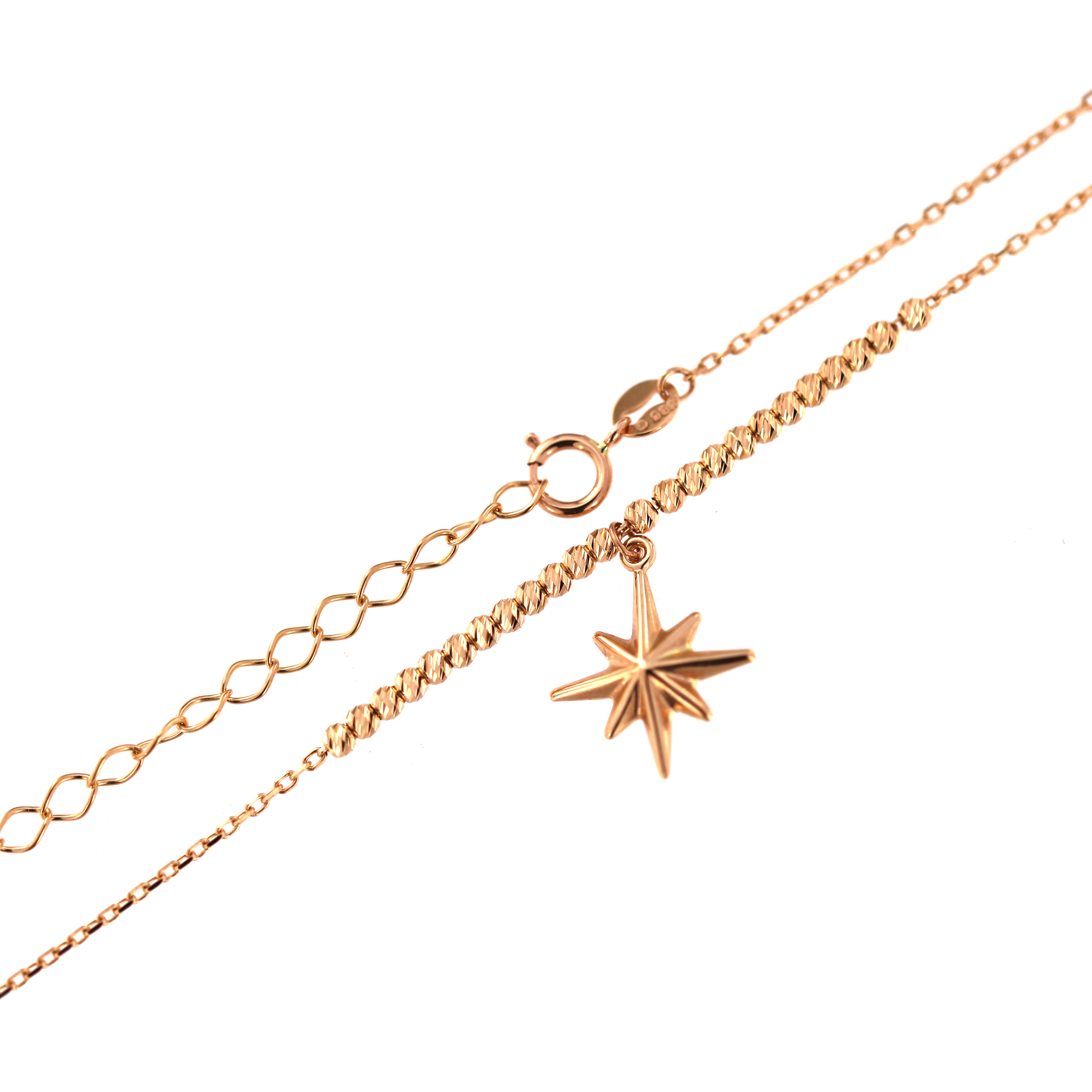 Rose gold pendant necklace CPR39-01 40/45CM