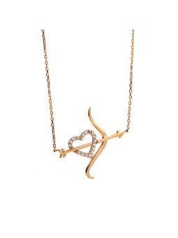 Rose gold pendant necklace CPR10-15