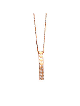 Rose gold pendant necklace CPR10-17