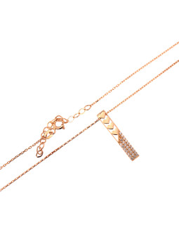 Rose gold pendant necklace CPR10-17