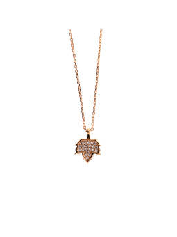 Rose gold pendant necklace CPR37-01