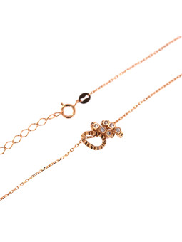 Rose gold pendant necklace CPR31-07 40/45