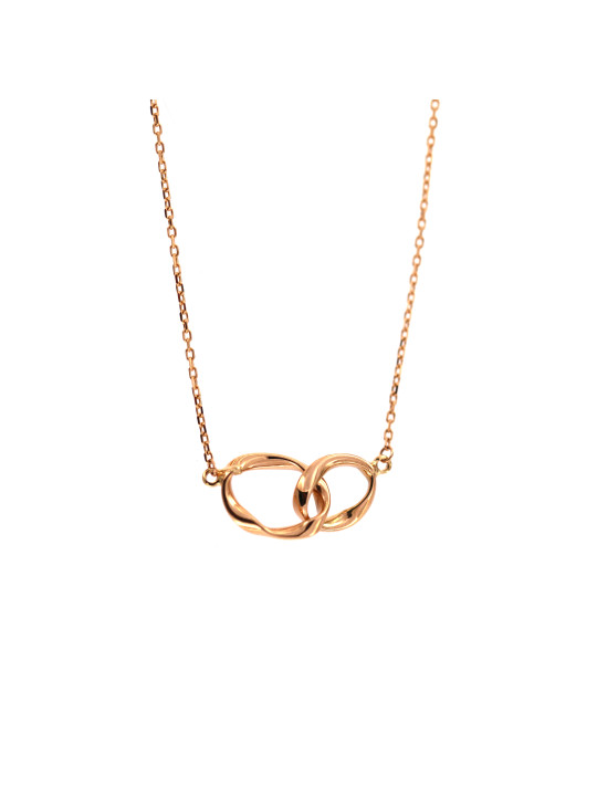 Rose gold pendant necklace CPR31-06 45/50