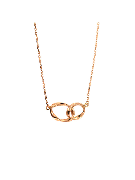 Rose gold pendant necklace CPR31-06 40/45
