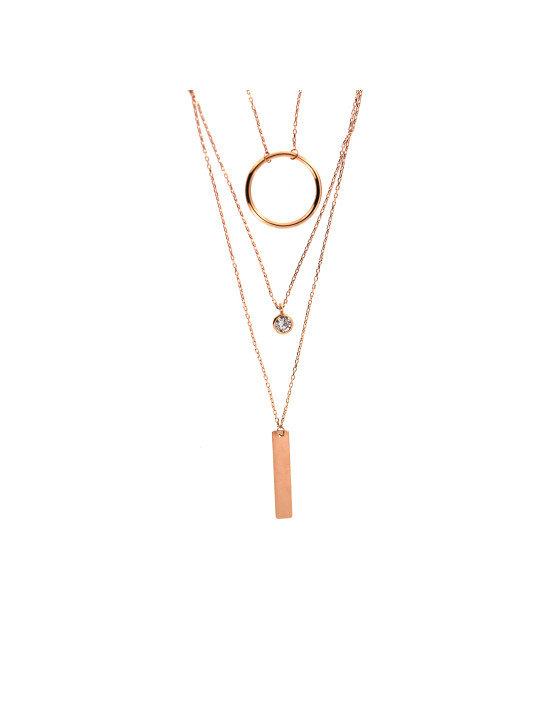 Rose gold pendant necklace CPR25-03