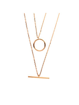 Rose gold pendant necklace CPR25-06