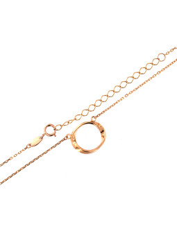 Rose gold pendant necklace CPR31-04