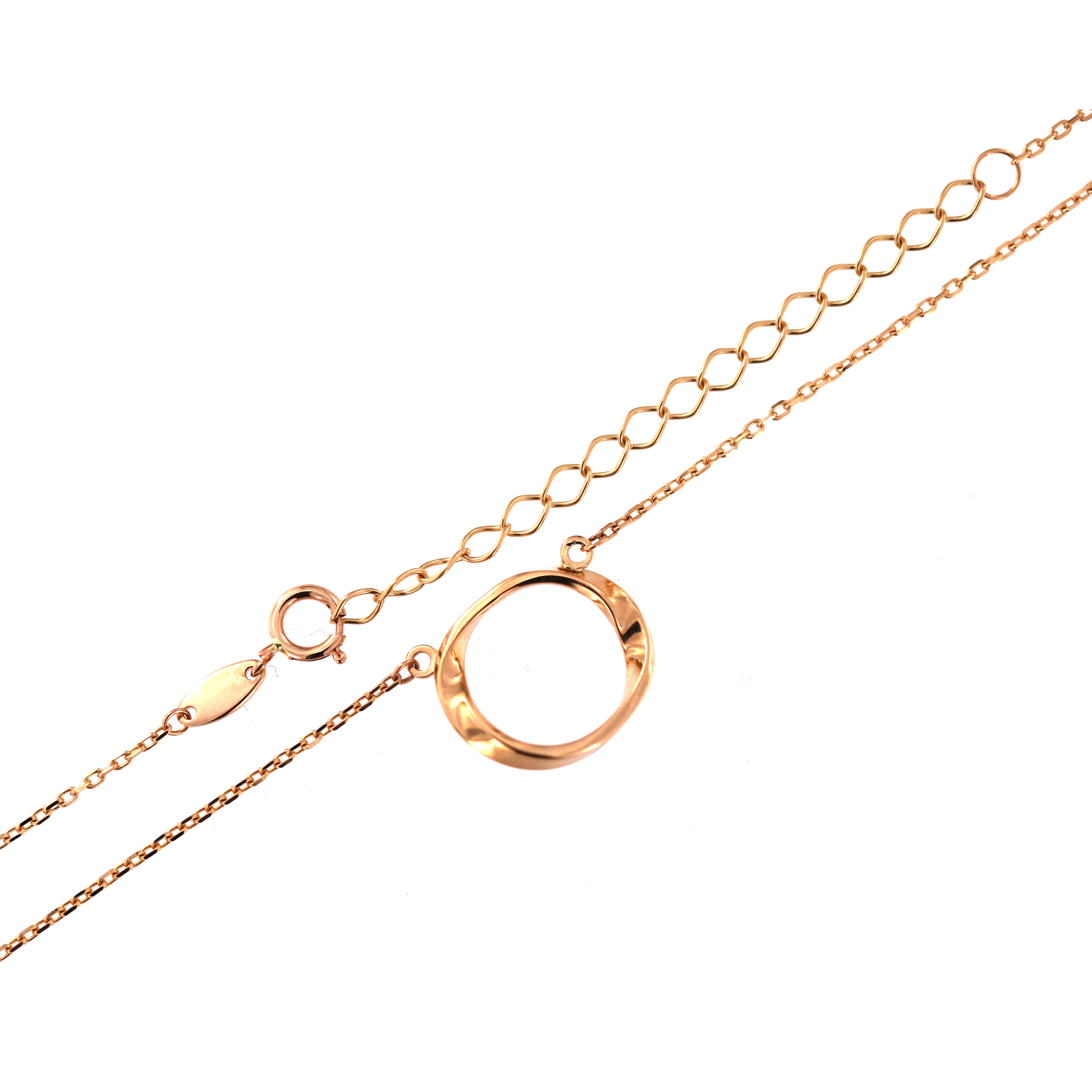 Rose gold pendant necklace CPR31-04