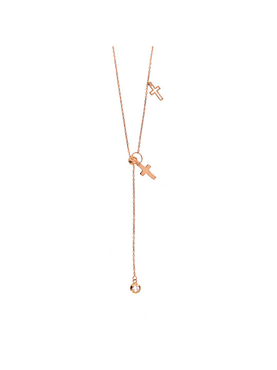 Rose gold pendant necklace CPR29-04