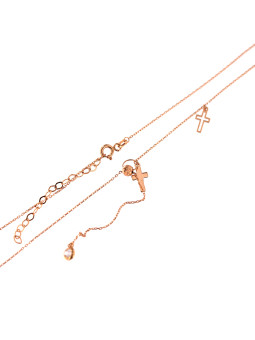 Rose gold pendant necklace CPR29-04