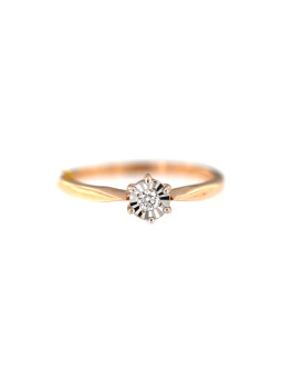 Rose gold ring with diamond DRBR04-01